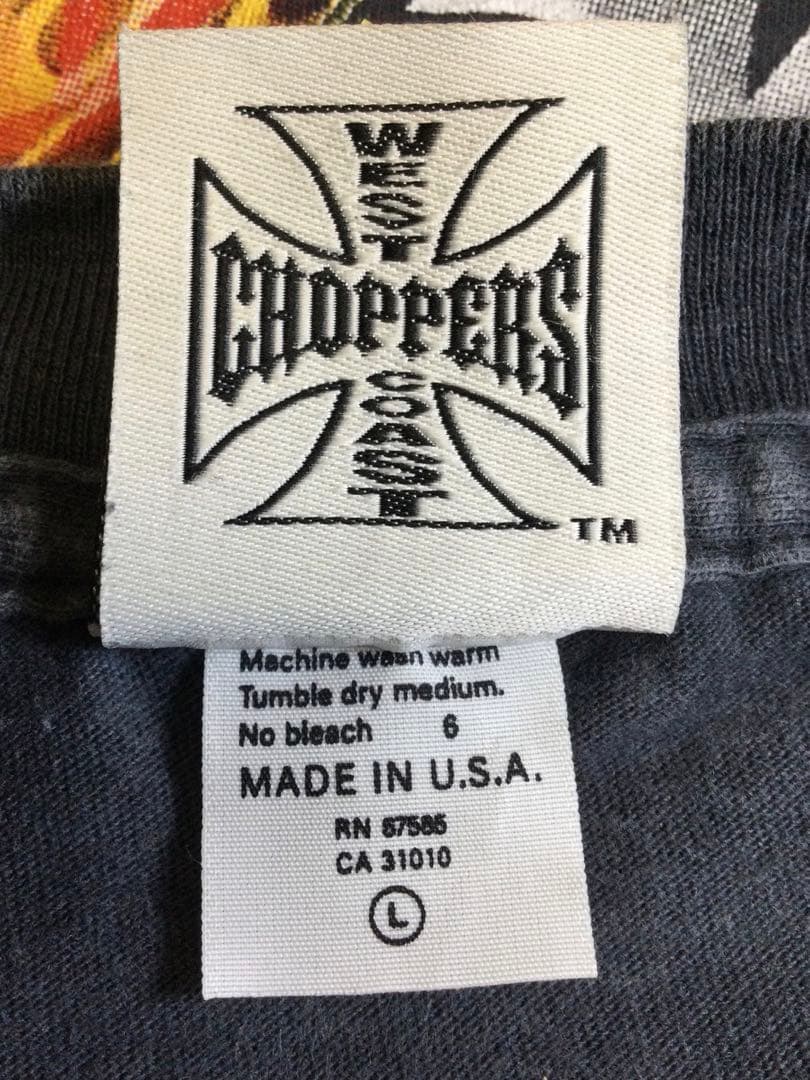 メンズ長袖Tシャツ 両面リプリント By WEST COAST CHOPPERS