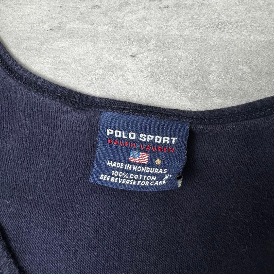 POLO SPORT ラルフローレン センターロゴ タンクトップ XL ネイビー