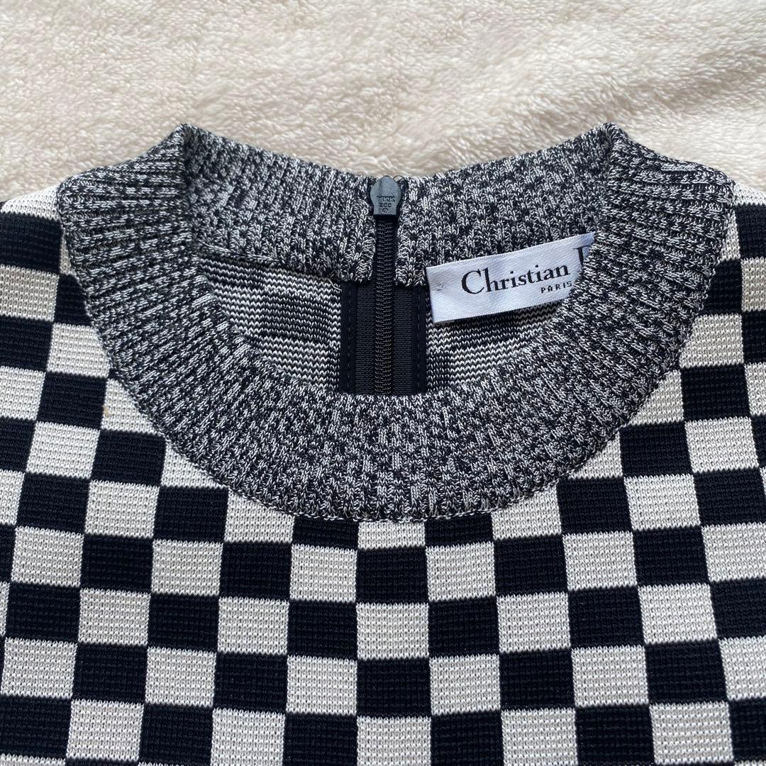 Christian Dior チェッカーパターン ワンピース