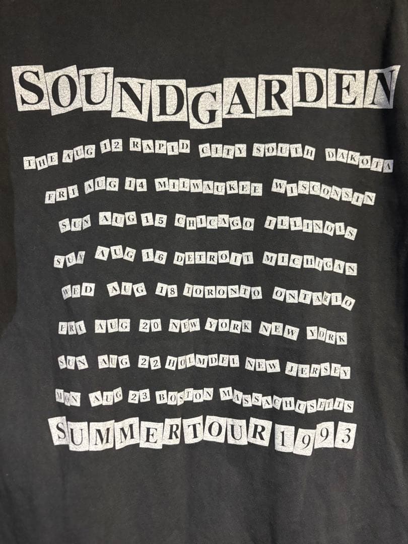 激レア90'S SOUNDGARDEN 千手観音TシャツサイズL ブラック