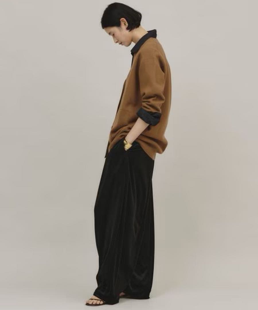 curensology2024FW アッシュクウールカーディガン　キャメル54