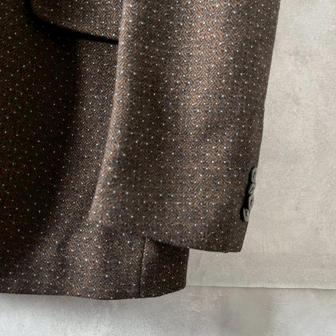 ETRO ドット柄 イタリア製 ウール ツイード セットアップ スーツ N678
