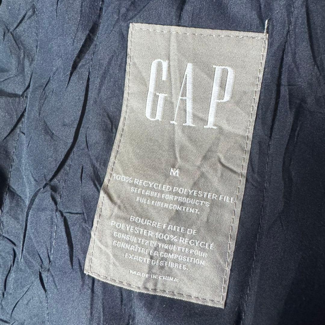 デッドストック 古着 GAP オンブレチェック シャツジャケット 中綿 00s