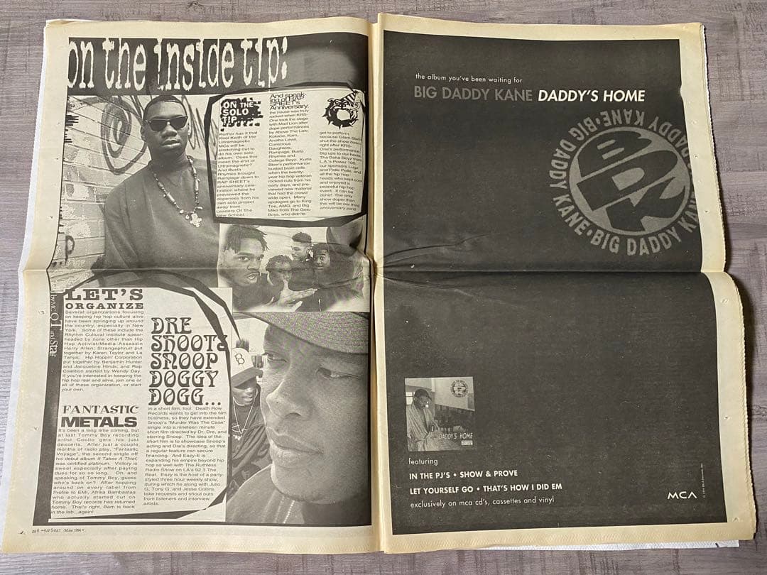 洋楽 Eazy-E NWA RAP SHEET HIPHOP G-RAP G-LUV