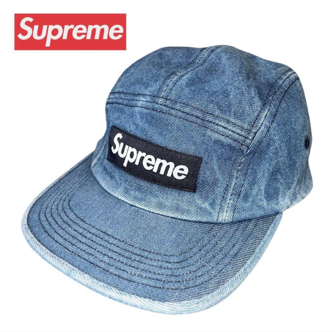 Supreme デニム キャンプキャップ ボックスロゴ ユニセックス　未使用同様