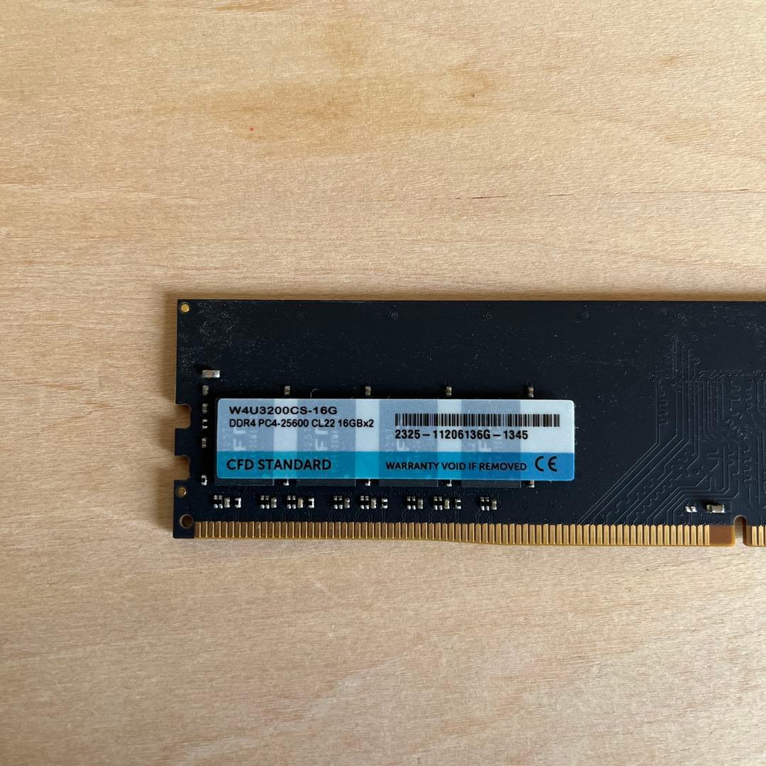 CFD DDR4 3200 W4U3200CS-16G 16G×2枚