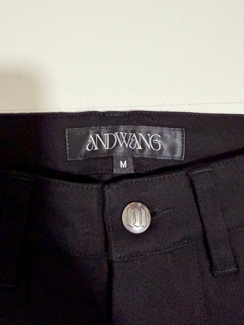パンツ ANDWANG Studs point pocket flare pants