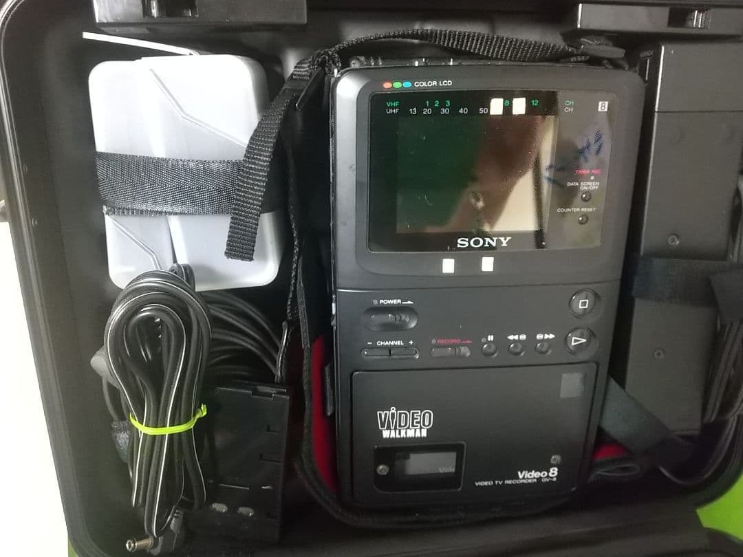 昭和家電 SONY VIDEO WALKMAN GV-8 通電OK 専用ケース付