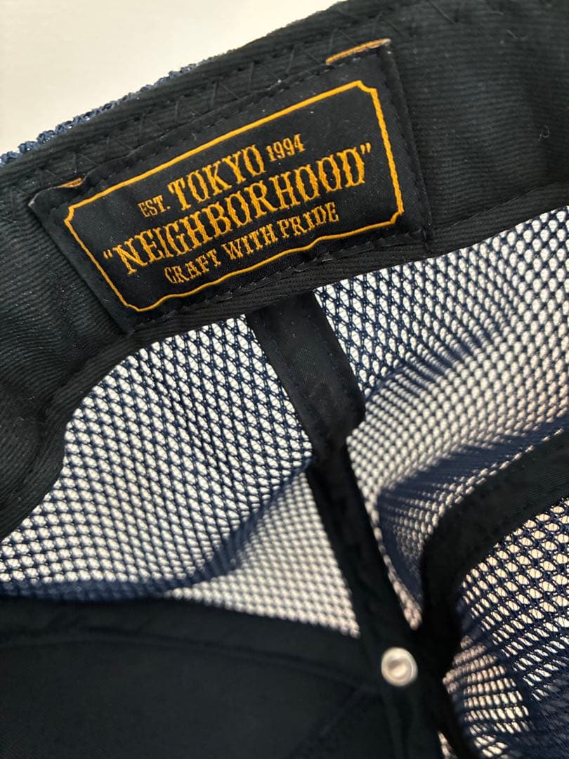 新品　NEIGHBORHOOD ネイビー トラッカーキャップ