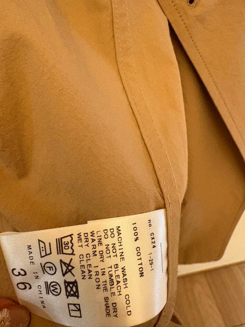 【現行品】SLOBE IENA コットンニュアンス　トレンチコート