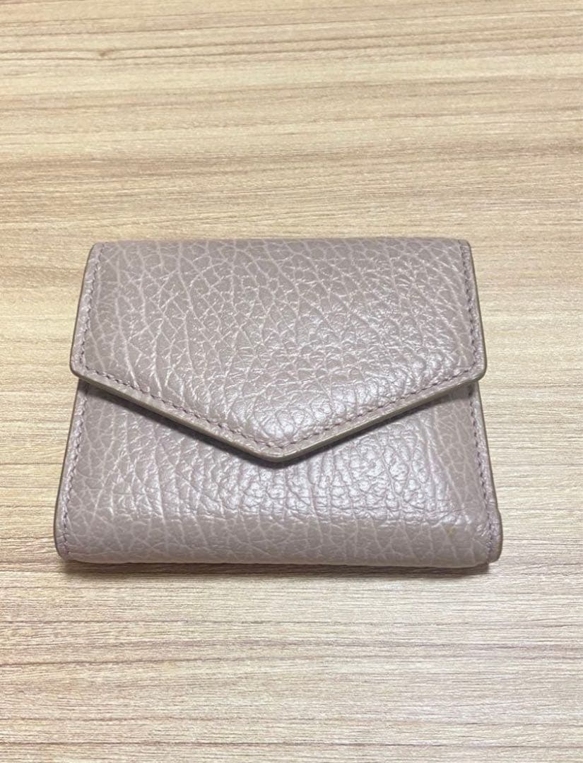 Maison Margiela ピンクベージュ　三つ折り財布