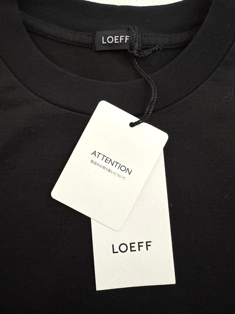 新品 LOEFF コットン クレセントスリーブ Tシャツ