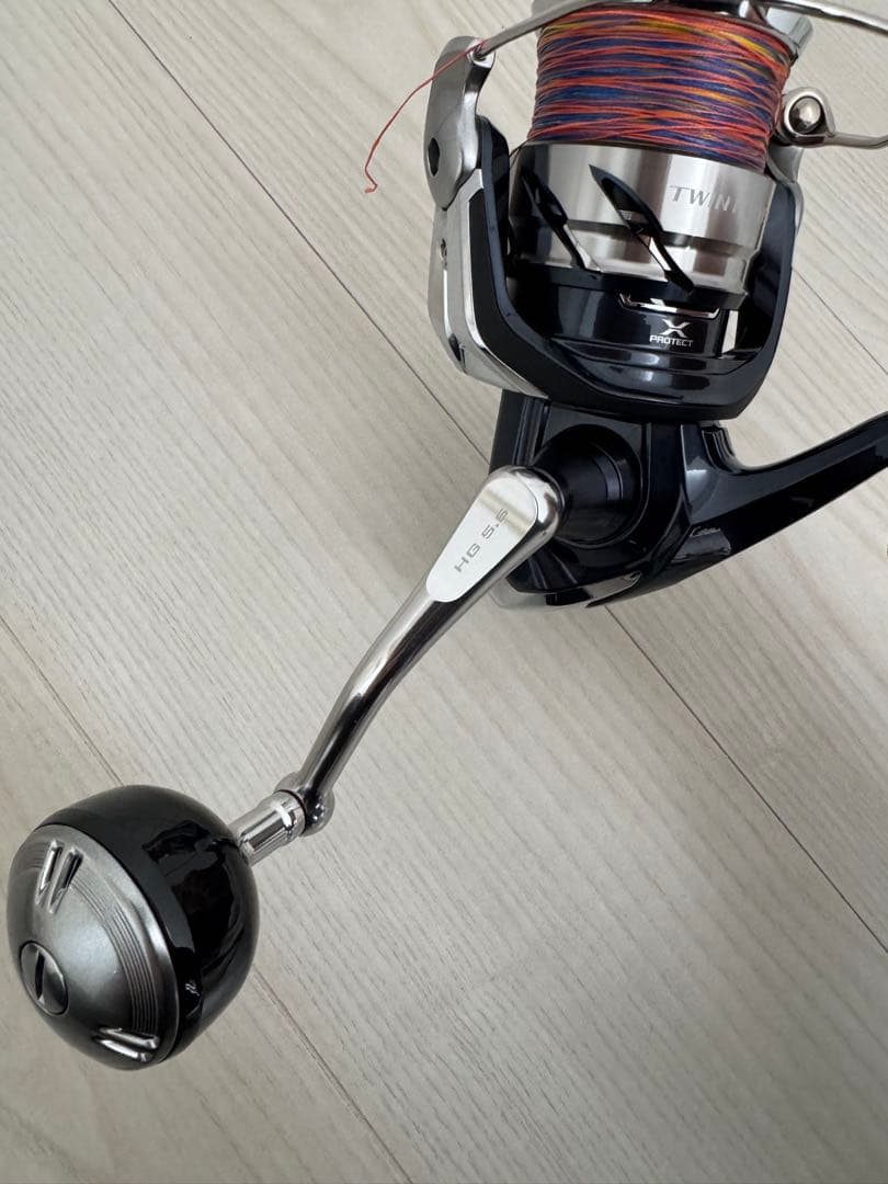 SHIMANO TWIN POWER SW8000HG 社外ハンドル付き