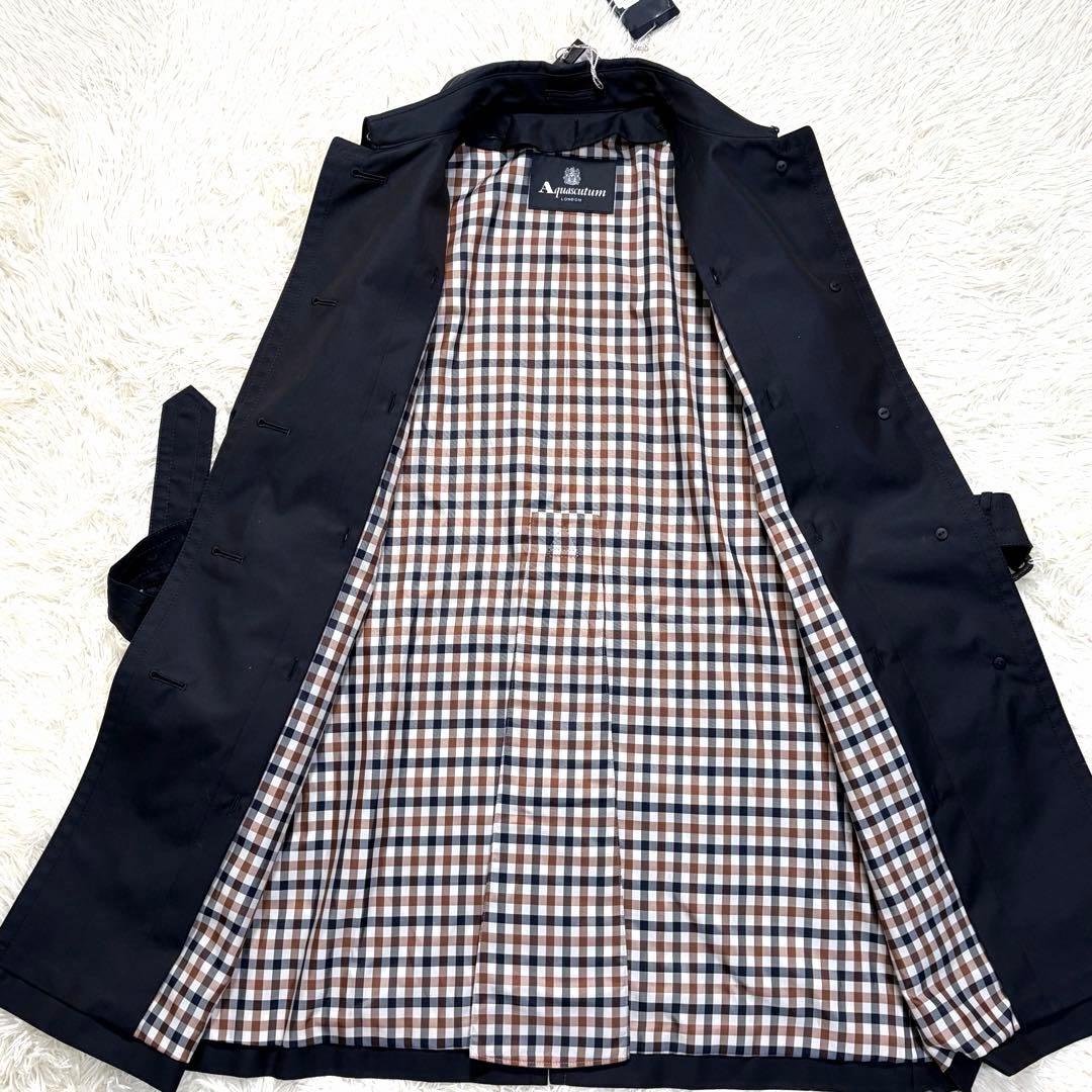 【新品】Aquascutum トレンチ ベルト ライナー 日本製 ネイビー 10