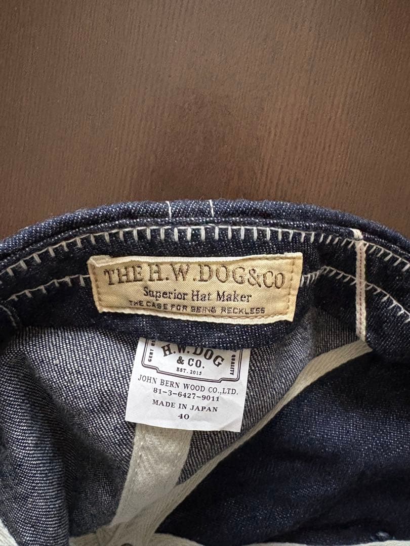 THE H.W. DOG & CO. デニム トラックキャップ　40