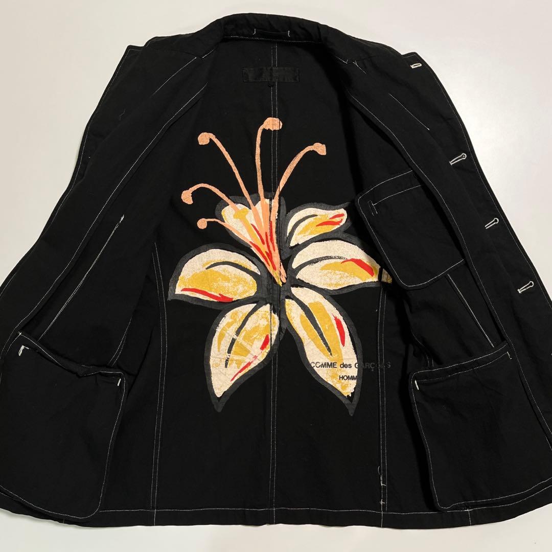 COMME des GARCONS HOMME ジャケット フラワーペイント
