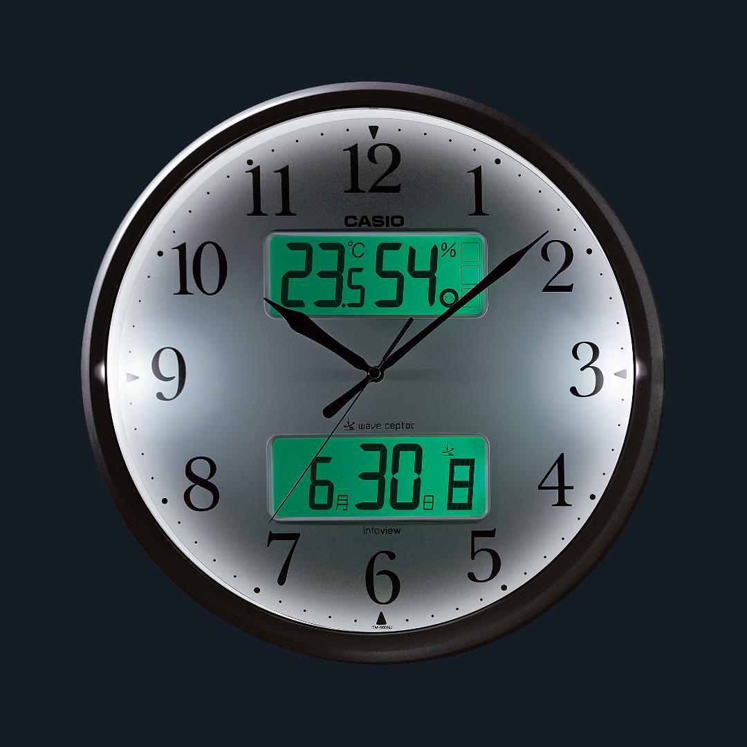 カシオ CASIO 電波掛け時計 ITM-660NJ-8JF