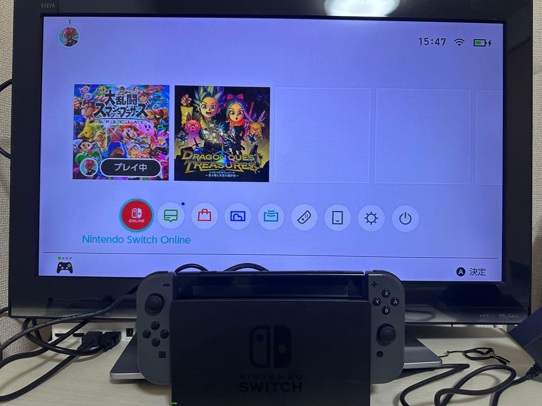 Nintendo Switch 本体 一式 グレー 本体動作良好 BAN無