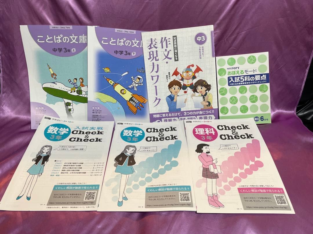 【大幅値下げ】中学ポピー　3年生用セット　高校受験用