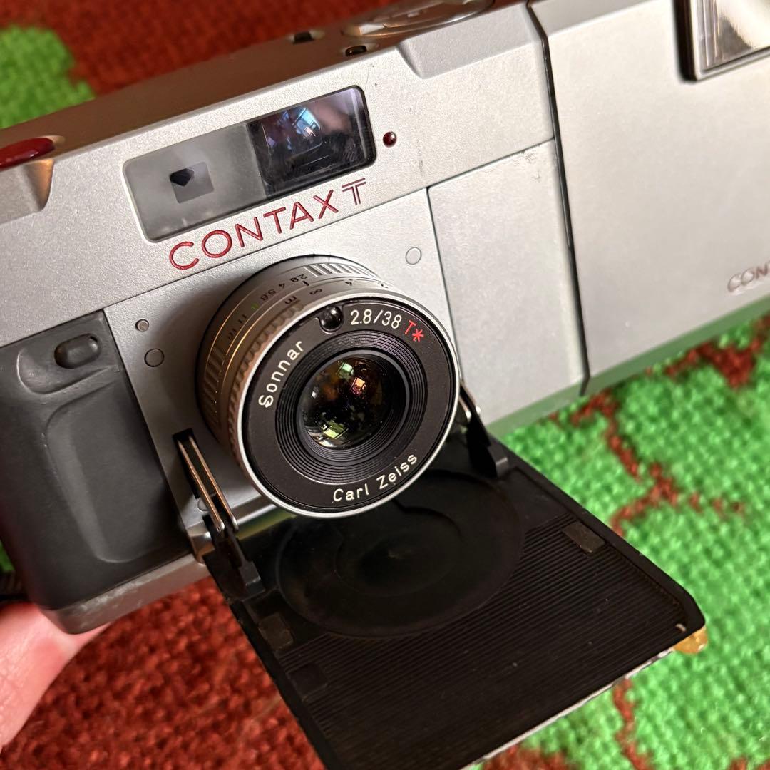 完動品 Contax T初代 Carl Zeiss カールツァイスゾナーレンズ