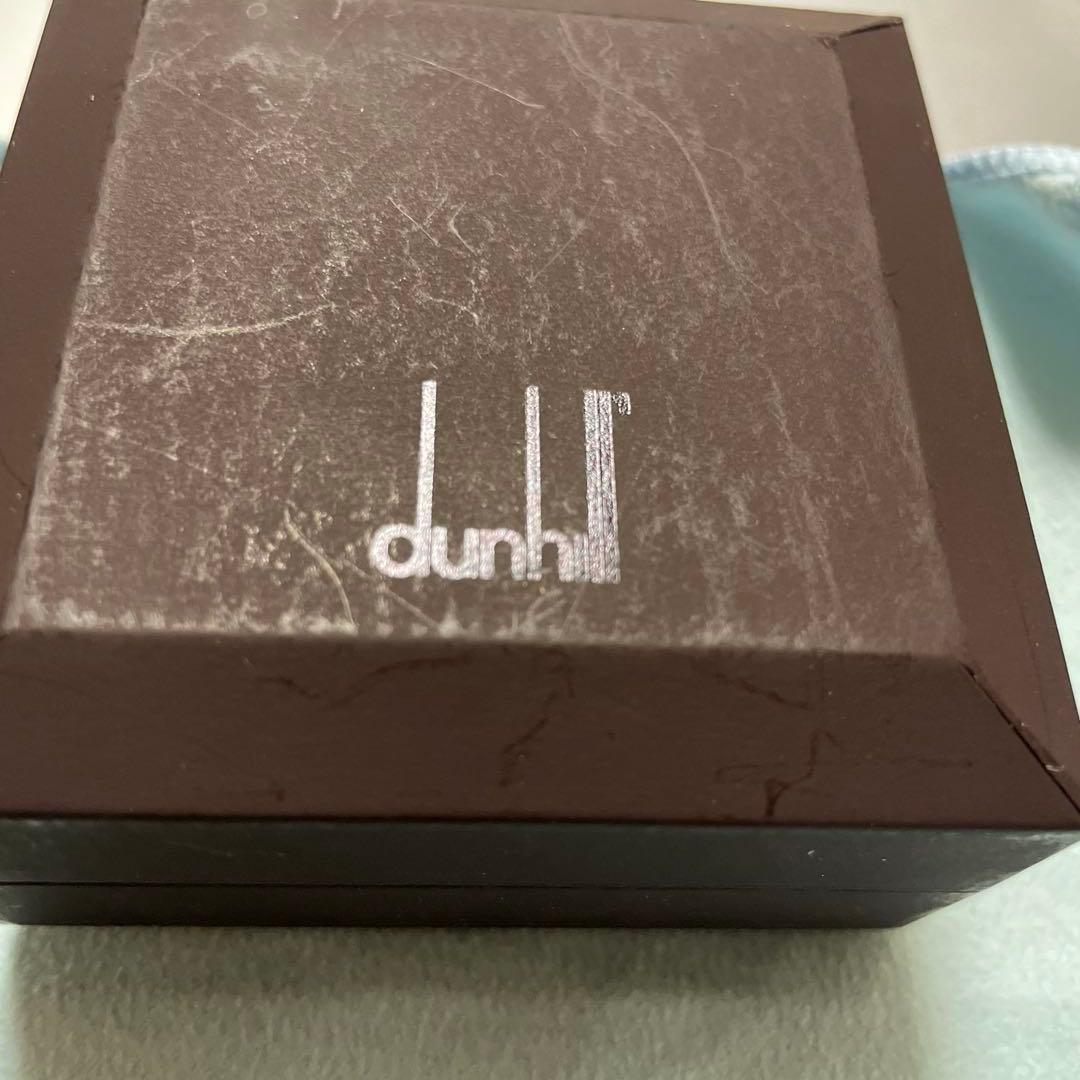 Dunhill 四角形カフリンクス 青色