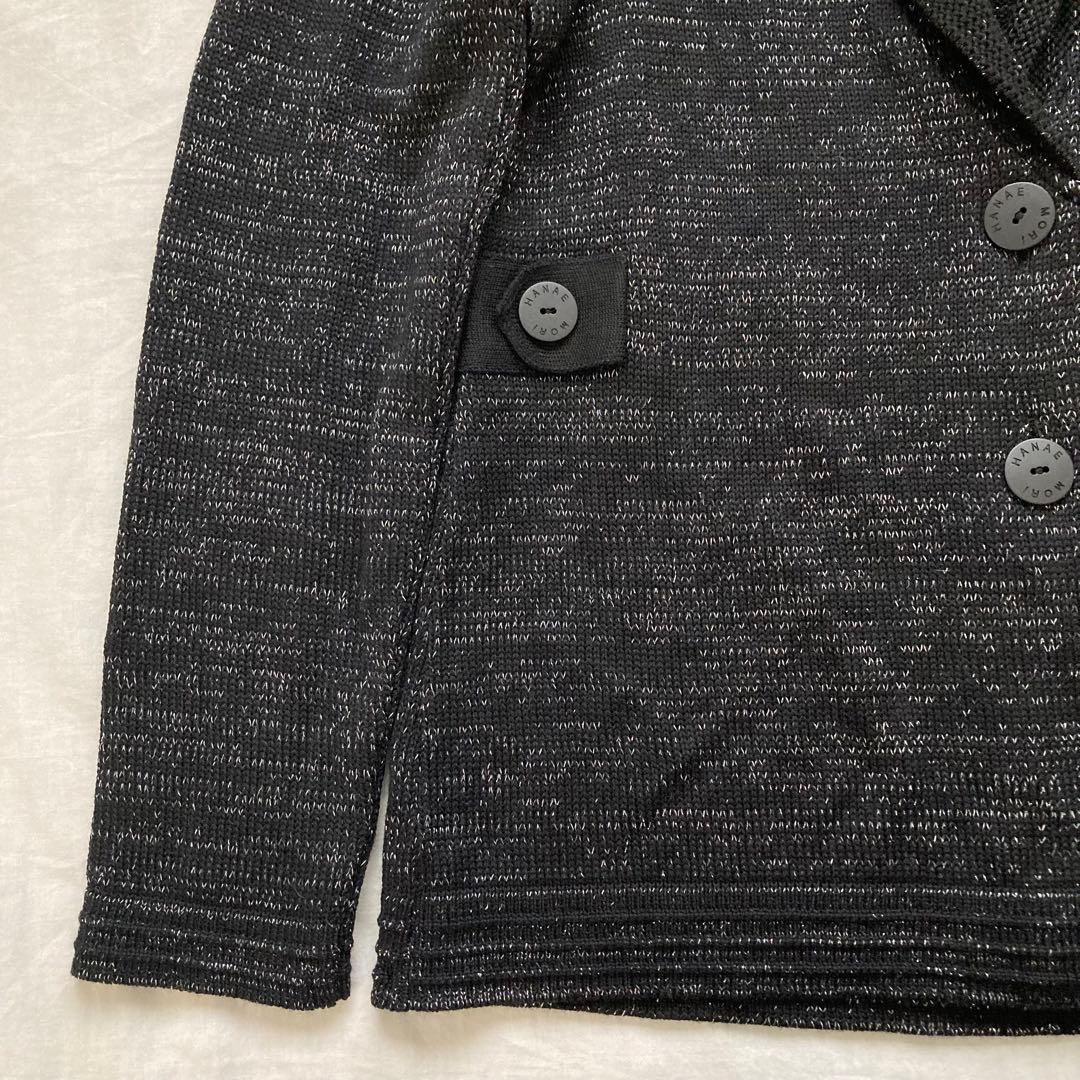 タグ付き未使用品✨HANAE MORI ニット　テーラード　ジャケット　M