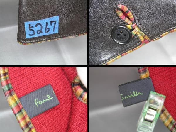 円熟した大人の手元に映えるポールスミス Paul Smithカシミヤ本革グローブ