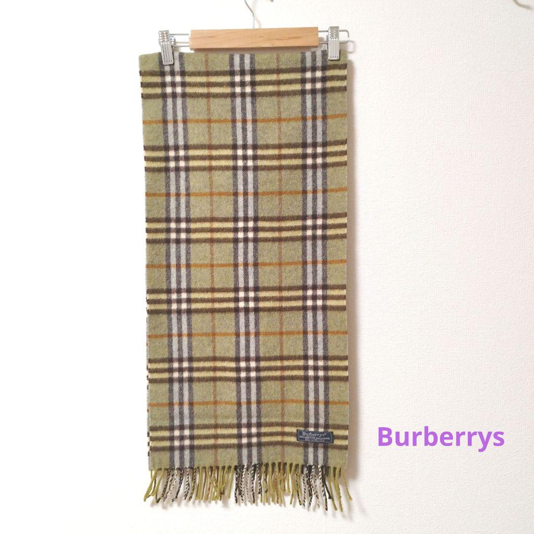 Burberrys イギリス製 ラム&カシミヤ ノバチェックマフラー