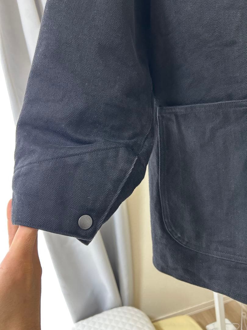 24aw COMOLI デニムレザーワークジャケット　サイズ1 タグあり