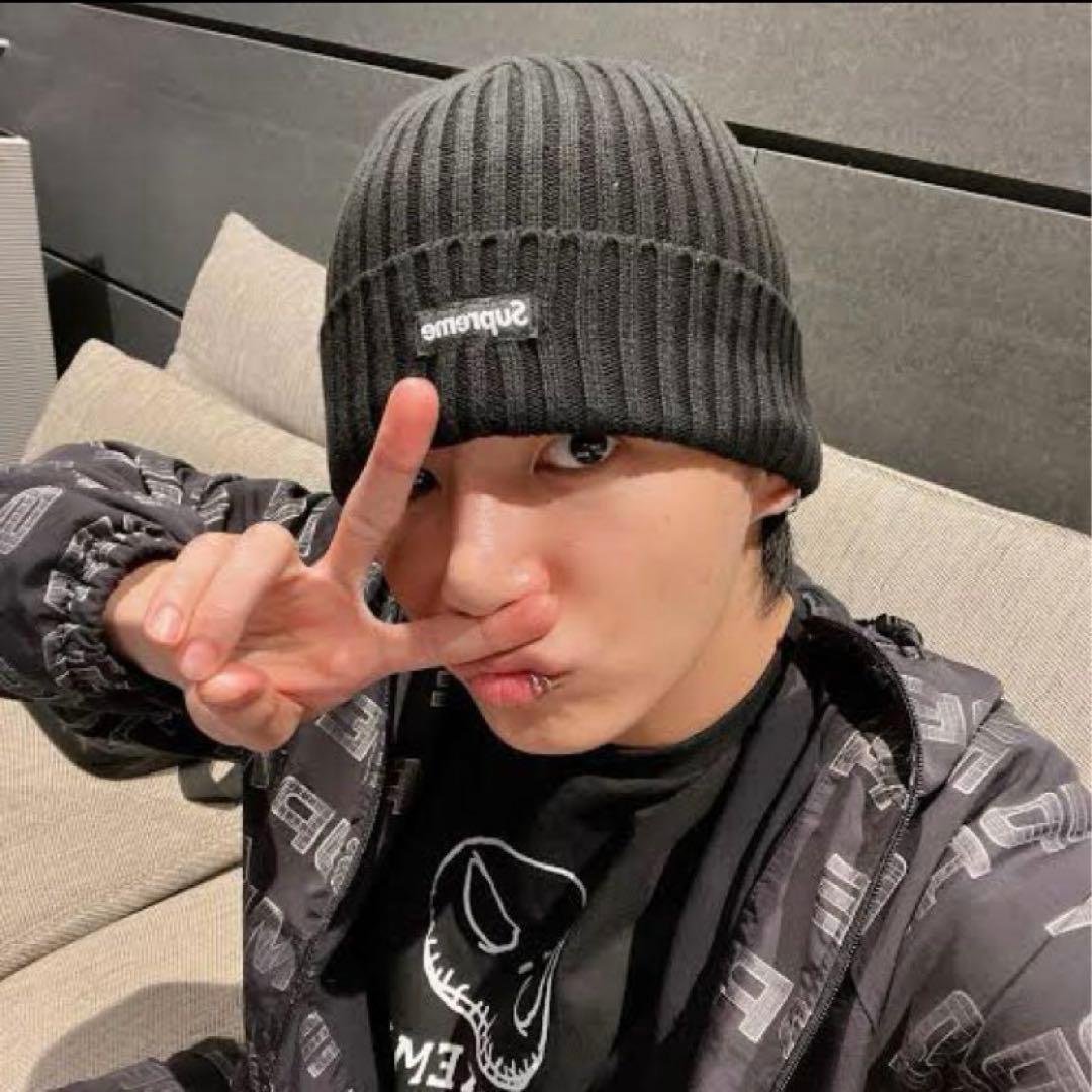 【極美品】 Supreme Overdyed Beanie 黒
