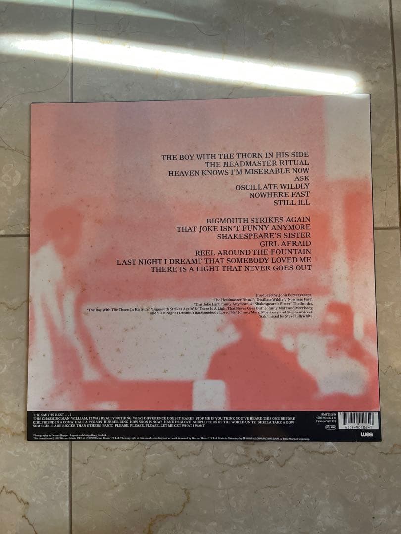 THE SMITHS BEST II UK盤アナログレコード