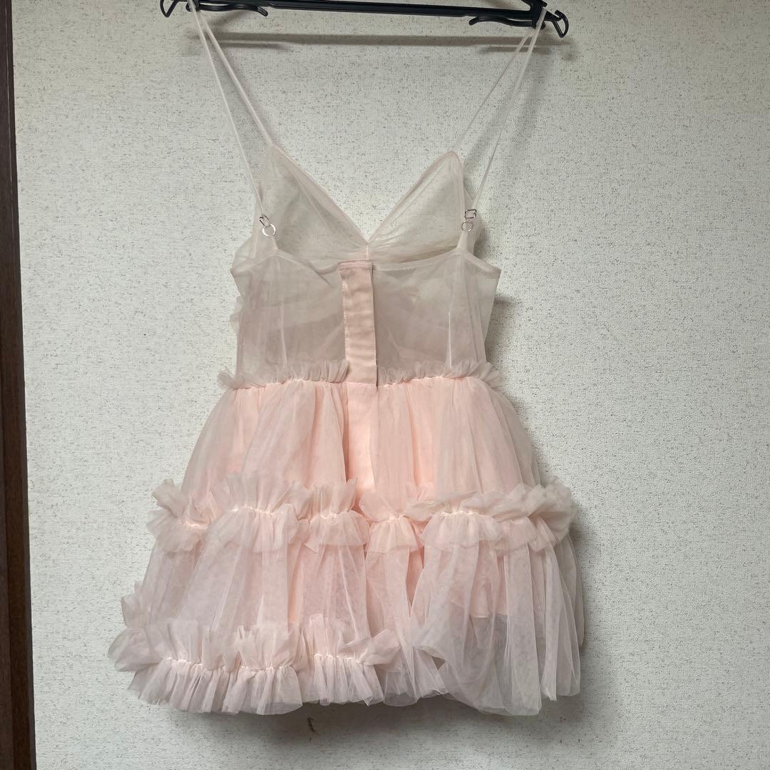 トップス \"Ballerina\" fairy tulle peplum tops pink