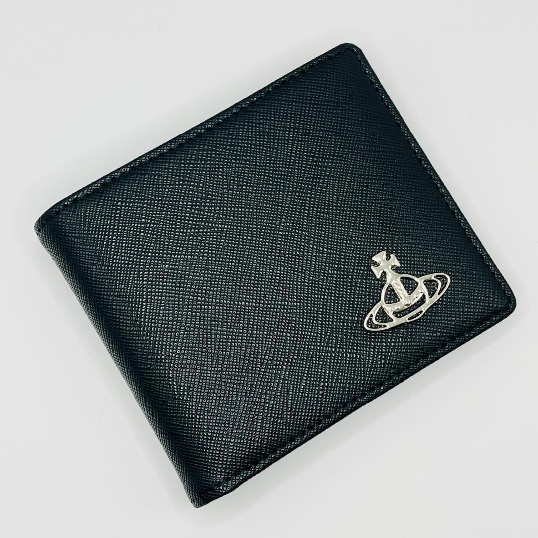 大特価 Vivienne Westwood 黒 折財布 札入れ カードケース