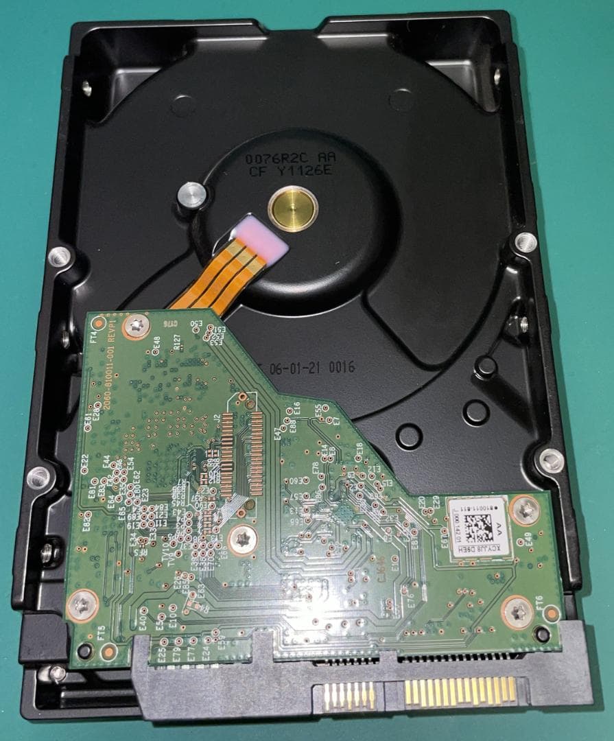 6TB SATA HDD 中古 動作確認済　WDC WD60EZAZ