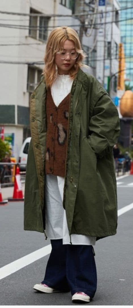 byYOUANCE ライナー付きマルチWAYモッズコート カーキ