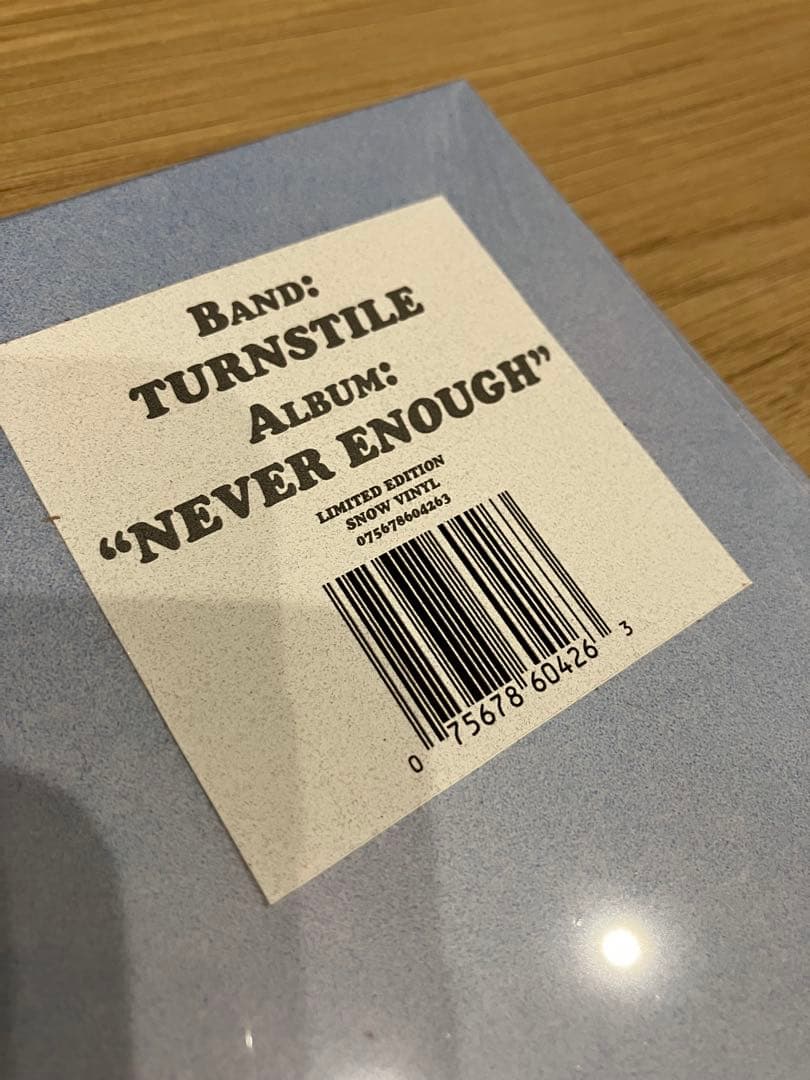 TURNSTILE NEVER ENOUGH レコード( COLOR)