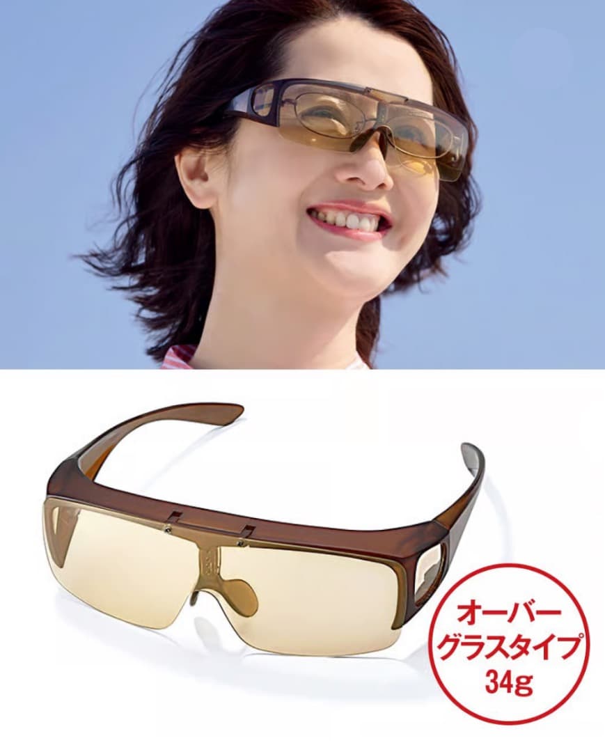 通販生活 SEIKO メラニーナ　オーバーグラス　美品