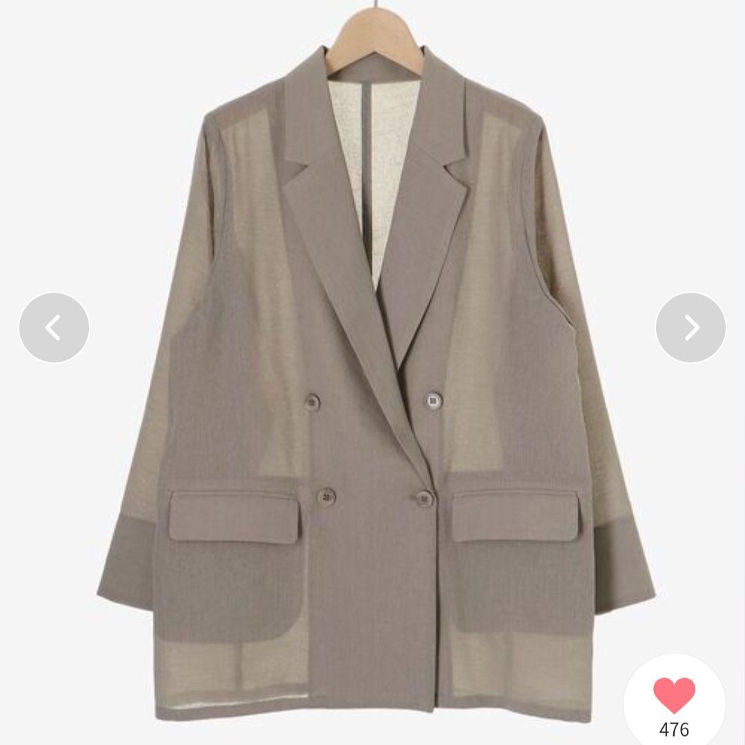 【美品】le.coeur blanc リネンライクテーラードジャケット