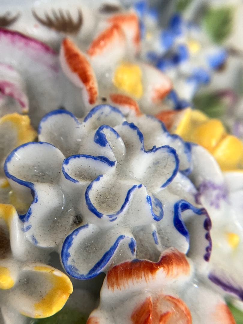 薔薇　アンティーク　porcelain 陶器　ポプリポット　ボンボニエ