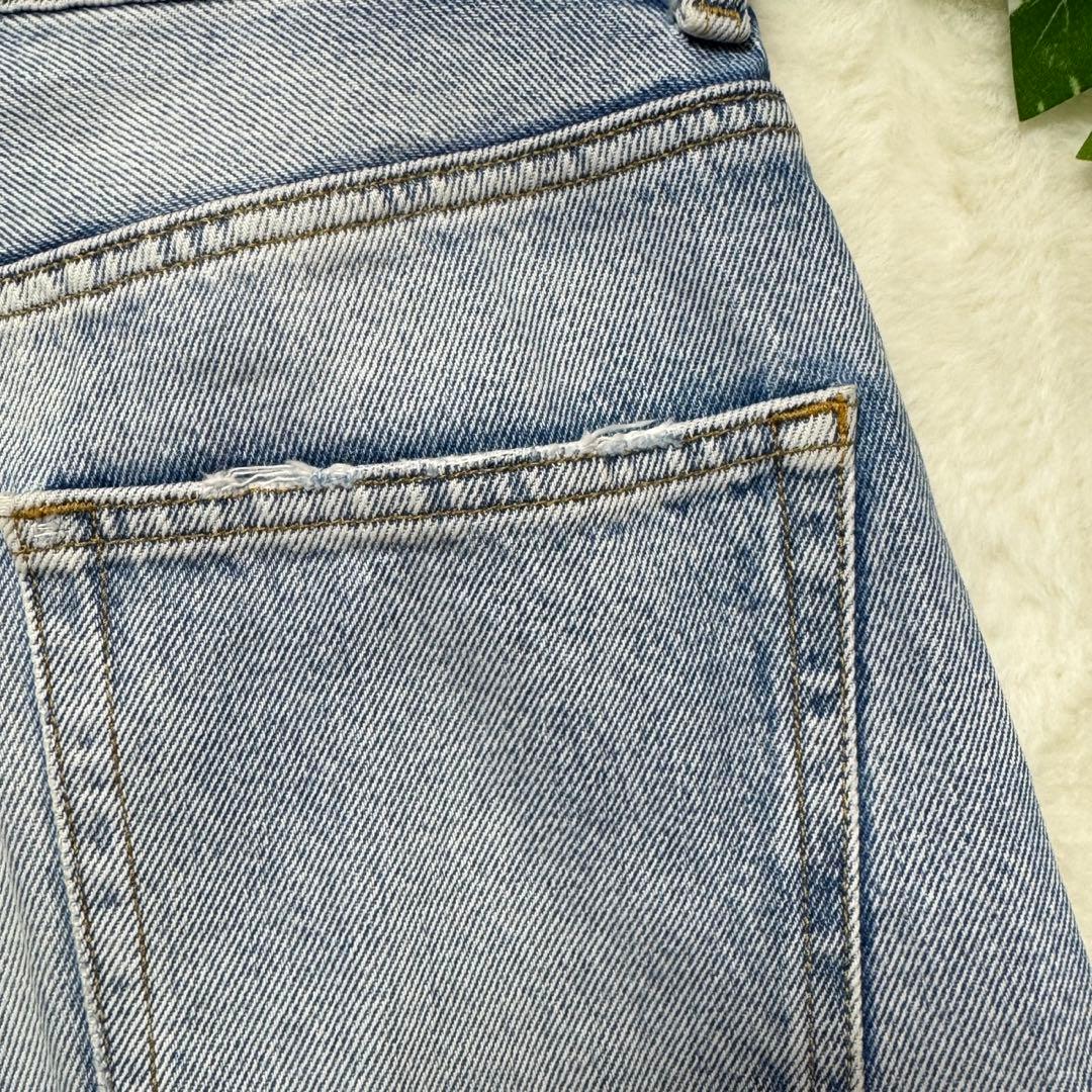 マウジー MOUSSY HW DAMAGE LOOSE STRAIGHT 25