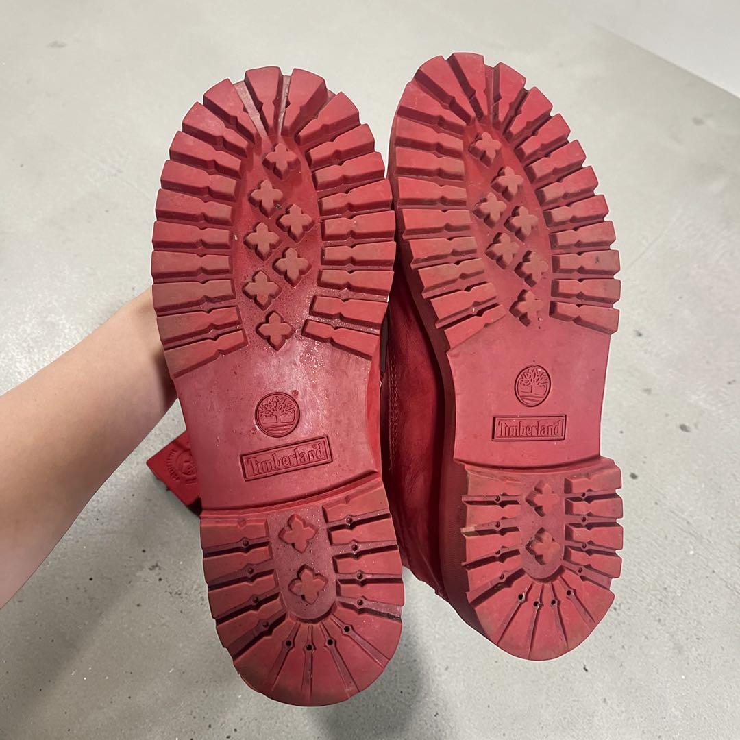【4/4まで】 Timberland ティンバーランド プレミアムブーツ 赤