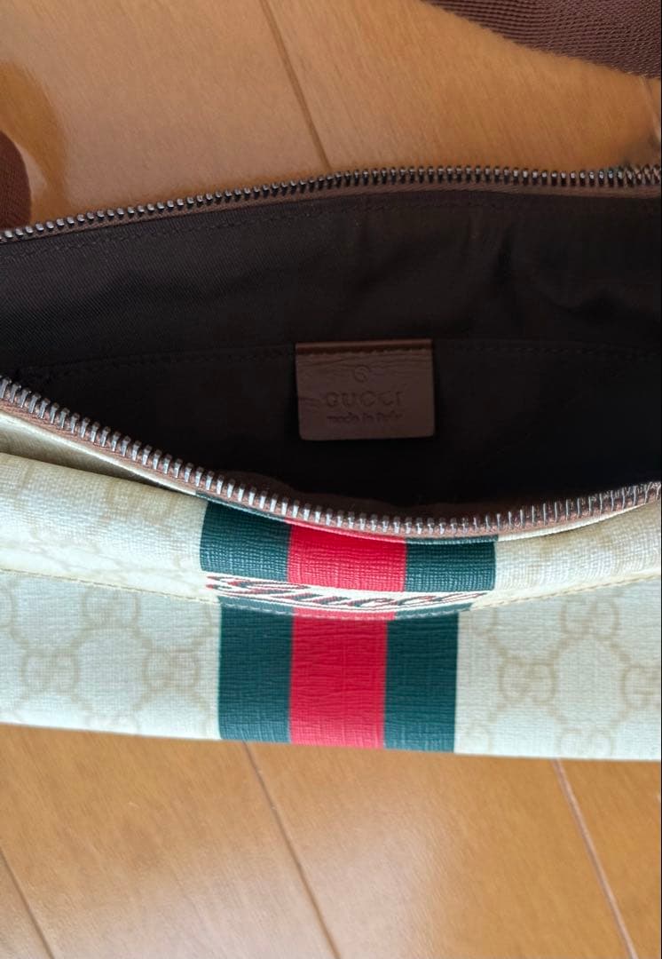 GUCCI GGプラス シェリーライン ウエストポーチ ボディバッグ