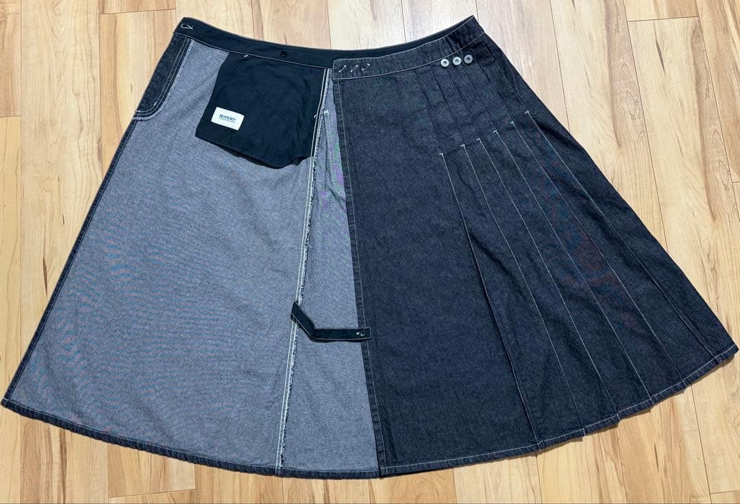 B*B様 BEAMS BOY定価19,580円ラップ プリーツ スカート デニム