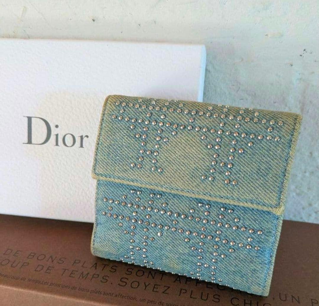 限定値段✨希少、レア✨美品✨Christian Dior デニム 二つ折り財布✨