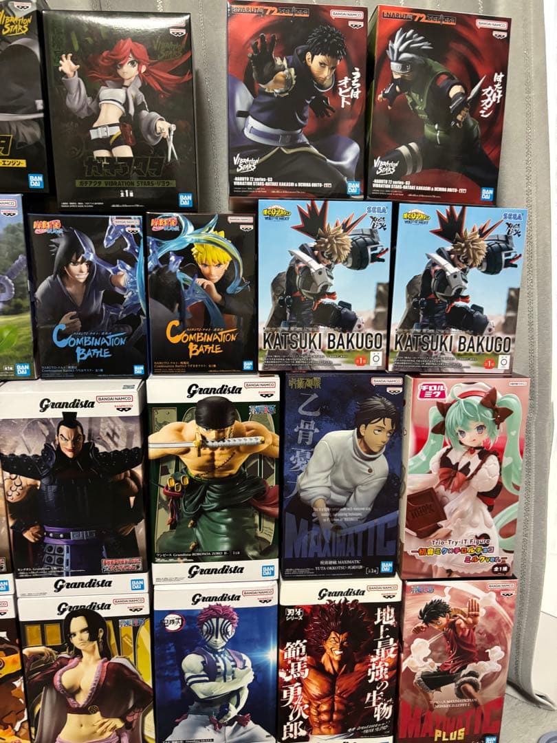 ワンピース、NARUTO、僕のヒーローアカデミアなどフィギュア24点まとめ売り