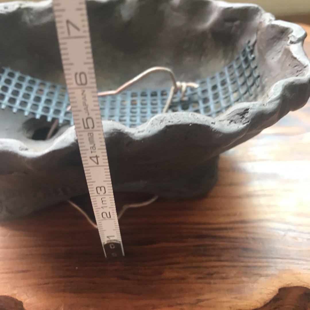 盆栽鉢　時代陶一作手作り鉢1点もの盆栽鉢小品盆栽山野草鉢多肉植物植木鉢手捻り