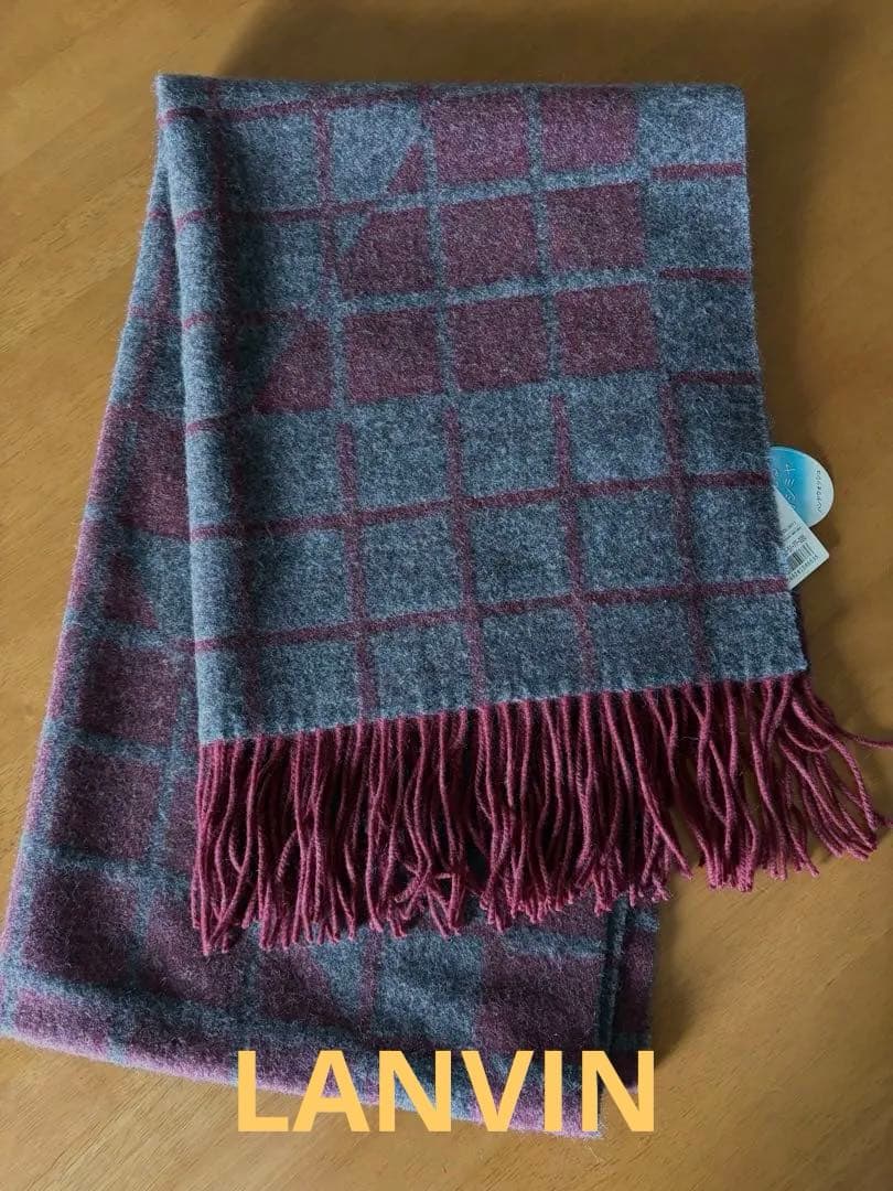 LANVIN 洗えるカシミヤ100 ストール
