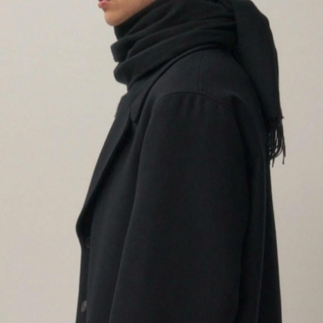 半額以下 美品 ATON BABY CASHMERE STOLE BLACK 黒
