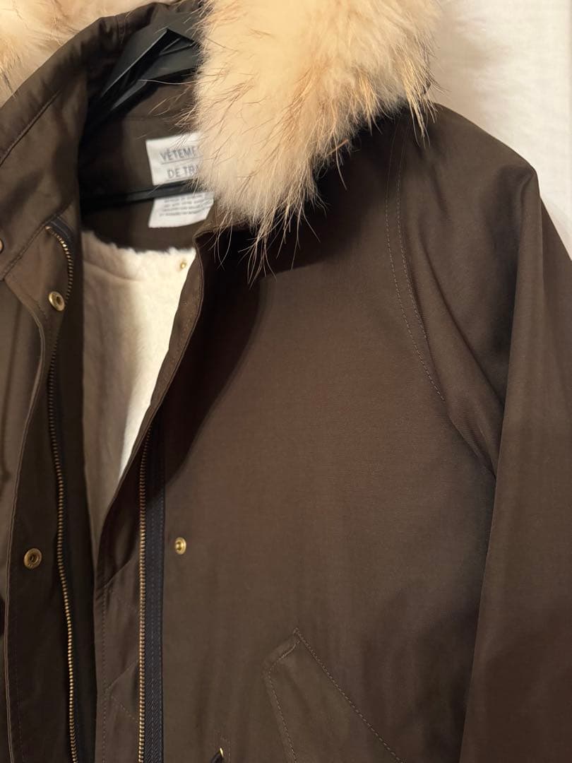 美品✨IENA VETEMENTS ファー付きモッズコート 38