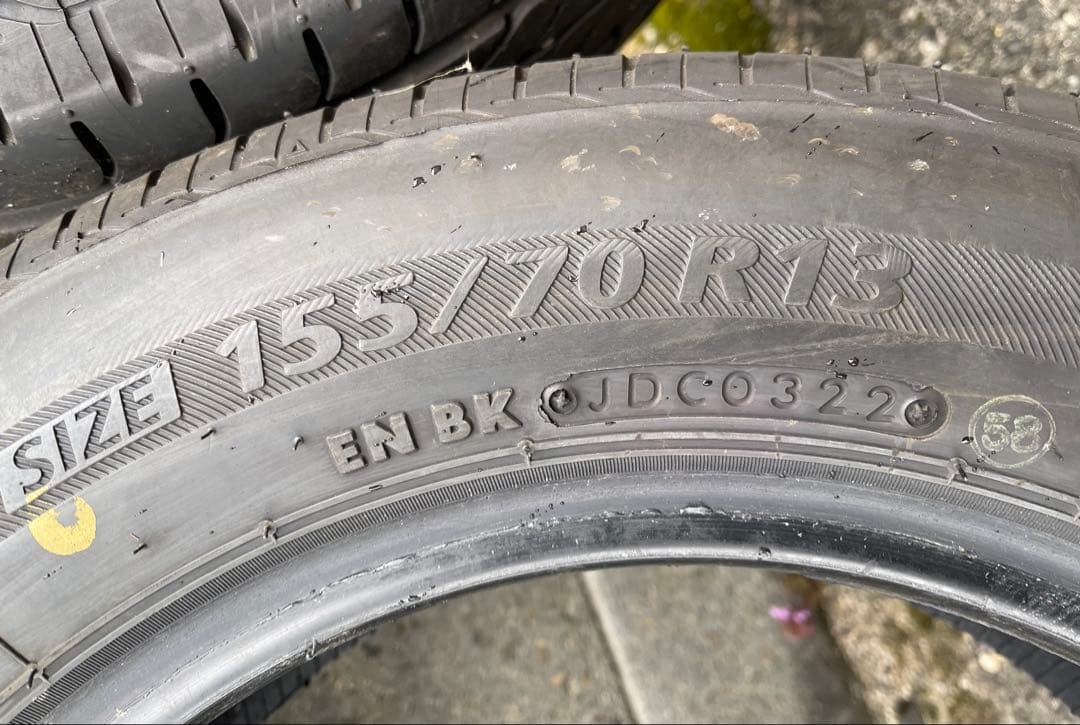 BRIDGESTONE NEXTRY 155/70R13 中古品 4本セット